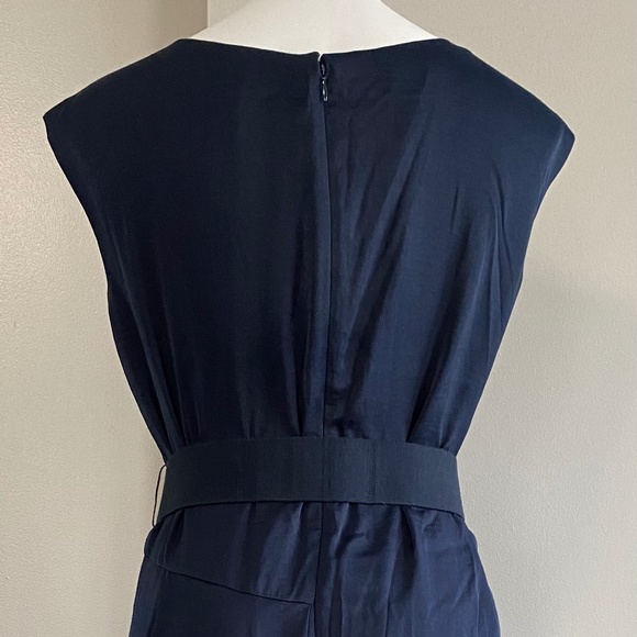 BCBG MAXAZRIA Runway Navy Metal Studded Dress - Picture 4 of 8